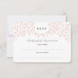 Secret Garden Wedding UAWG - Blush RSVP Karte