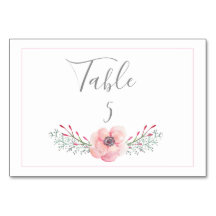 SECRET GARDEN WEDDTISCH CARD