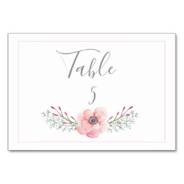 SECRET GARDEN WEDDTISCH CARD TISCHNUMMER