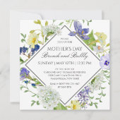 Secret Garden Wildblumen Muttertag Brunch Einladung (Vorderseite)