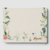 Secret Garden Wildblumen Rahmen Wedding Gästebuch (Rückseite)