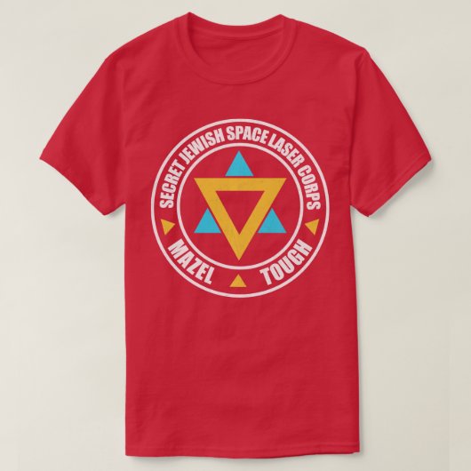 Secret Jewish Space Laser Corps Mazel Tov Funny Pr T-Shirt (Design vorne)