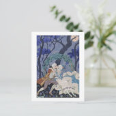 Secret Kiss, Illustration für "Fetes Galantes" von Postkarte (Stehend Vorderseite)