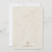 Secret Kiss Wedding Invitation Einladung (Rückseite)