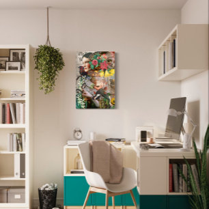 Secret Letter Vintage Digital Collage Leinwanddruck