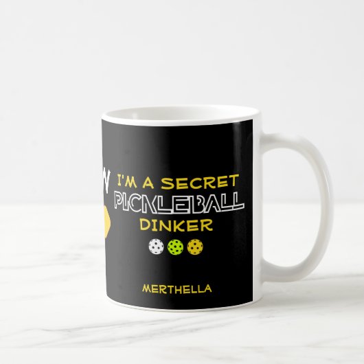 Secret Pickleball Dinker Kaffeetasse (Rechts)