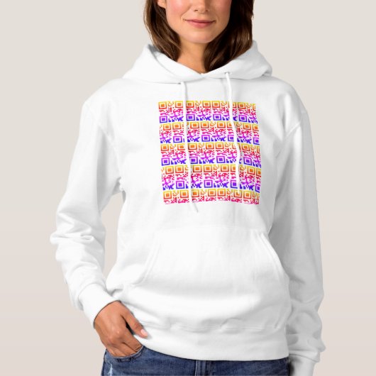 Secret QR Code Print Women's Classic Hoodie: Unvei Hoodie (Vorderseite)