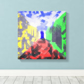 Secret Room Moderne Abstrakte, originelle und farb Leinwanddruck (Insitu (Holzboden))