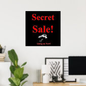 Secret Sale Poster Matte (Heimbüro)