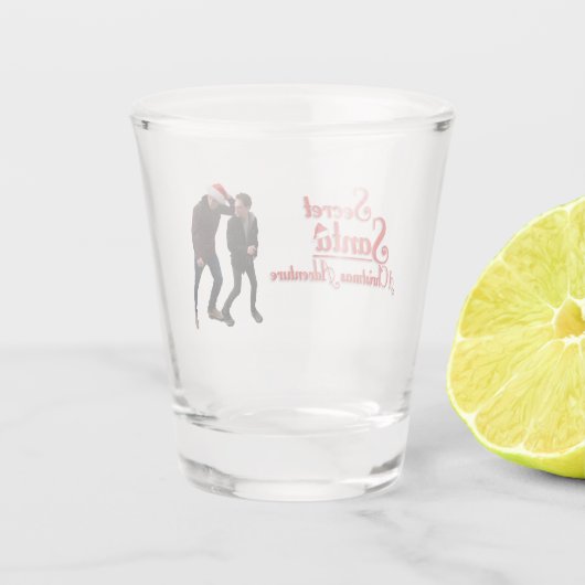 Secret Santa A Christmas Adventure Shot Glass Schnapsglas (Rückseite)