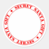 Secret Santa Blank Weihnachtsgeschenk Sticker (Vorderseite)