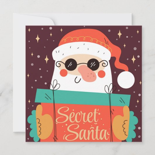 Secret Santa Christmas Card (Vorderseite)