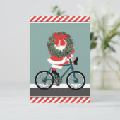 Secret Santa Christmas Cards Einladung (Stehend Vorderseite)