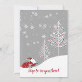 Secret Santa Christmas Geschenk Exchange Party Einladung (Rückseite)