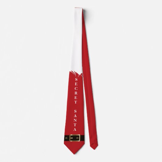 Secret Santa Christmas Neck Tie Krawatte (Vorderseite)