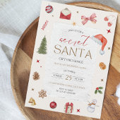 Secret Santa Christmas Party Einladung