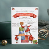 Secret Santa Christmas Party Moderne Wasserfarbe Einladung