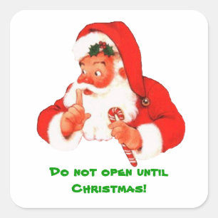 Secret Santa Christmas Sticker