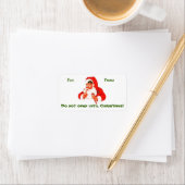 Secret Santa Claus Holiday Geschenketikett Adressaufkleber (Insitu)