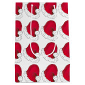 Secret Santa Claus Vater Weihnachts Red Hat Mittlere Geschenktüte (Rückseite)