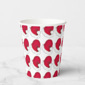 Secret Santa Claus Vater Weihnachts Red Hat Pappbecher (Rückseite)