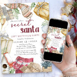 Secret Santa Cosy Weihnachtsgeschenke Exchange Par Einladung<br><div class="desc">Secret Santa Geschenk Austausch Party, das Sie mit Ihren eigenen Regeln und Anweisungen anpassen können. Wasserfarben-Design mit handgeschriebenem Titel und skandinavischem Brauchtum, gemütliche Pullover-Wettergeschenke. Neutrales Design in gedämpften Farbtönen Rot Grün und Gold - perfekt für rustikale Weihnachtsthemen oder Winterferien. Bitte stöbern Sie in meiner Geschenkartikel-Exchange-Party-Sammlung nach Alternativen, einschließlich Lieblingsdingen, weißem...</div>