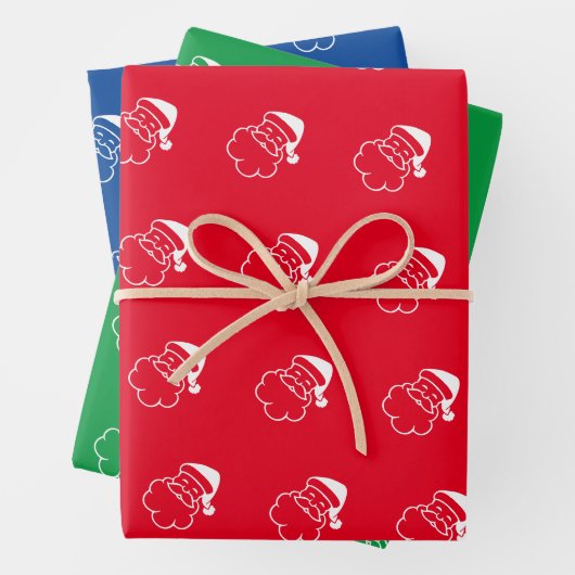 Secret Santa, eine eigene Farbverpackung für Papie Geschenkpapier Set (Beispiel)