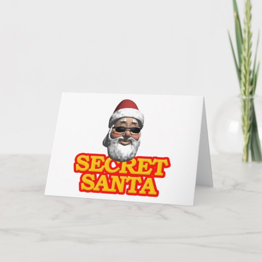 Secret Santa Feiertagskarte (Vorderseite)