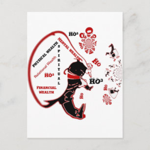 Secret-Santa-Geschenk – Wohlstand & Reichtum Postkarte