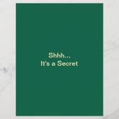 Secret Santa Gift Exchange Green Xmas Event Party Flyer (Hinten)