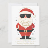 Secret Santa Gift Exchange Moderne Weihnachten Einladung (Vorderseite)