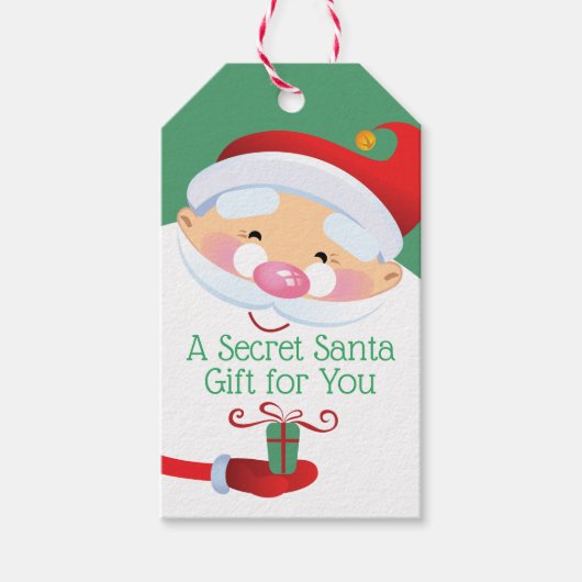 Secret Santa Gift Tag Geschenkanhänger (Vorderseite)