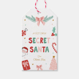 Secret Santa Gift Tag Kids Christmas Gift Tags  Geschenkanhänger