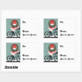 Secret Santa Gift Tag Rechteckige Aufkleber (Blatt)