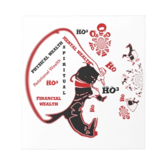 Secret Santa Gift - Wohlstand und Wohlstand Notizblock (Vorderseite)