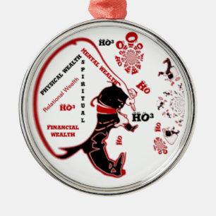 Secret Santa Gift - Wohlstand und Wohlstand Ornament Aus Metall