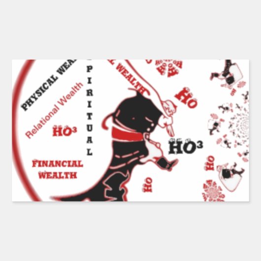 Secret Santa Gift - Wohlstand und Wohlstand Rechteckiger Aufkleber (Vorderseite)