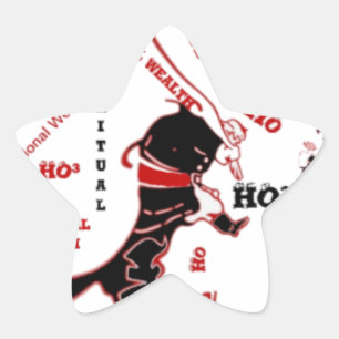 Secret Santa Gift - Wohlstand und Wohlstand Stern-Aufkleber