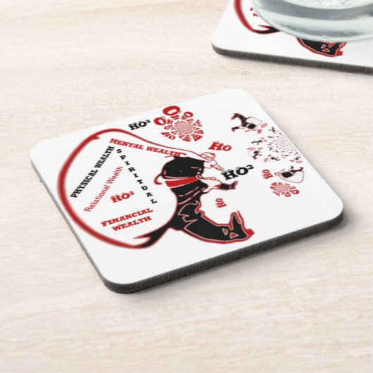 Secret Santa Gift - Wohlstand und Wohlstand Untersetzer (Linke Seite)