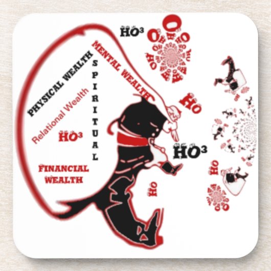 Secret Santa Gift - Wohlstand und Wohlstand Untersetzer (Vorderseite)