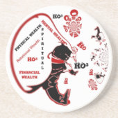 Secret Santa Gift - Wohlstand und Wohlstand Untersetzer (Vorne)