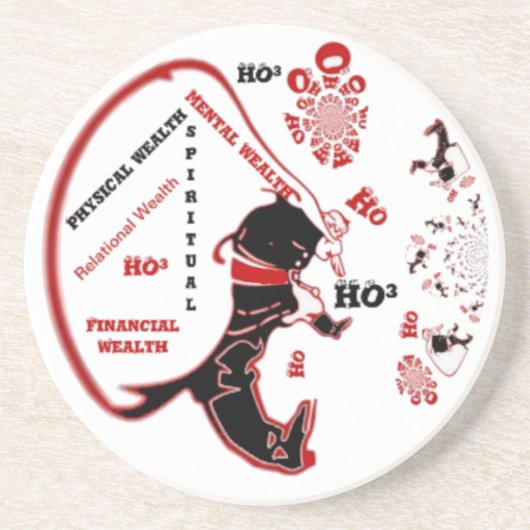 Secret Santa Gift - Wohlstand und Wohlstand Untersetzer (Vorne)