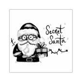 Secret Santa Gummistempel (Prägung)