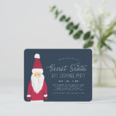 Secret Santa Holiday Gift Exchange Party Einladung (Stehend Vorderseite)