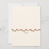 Secret Santa Party Einladung (Rückseite)