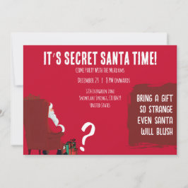 Secret Santa Party – Funny Invitation Card Einladung