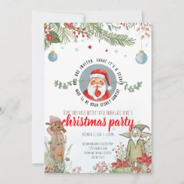 Secret Santa Party – Woodland Christmas Fun Einladung