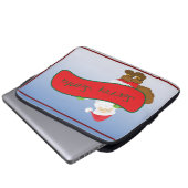 Secret Santa Pollyanna White Elephant Laptopschutzhülle (Vorne Knopf)