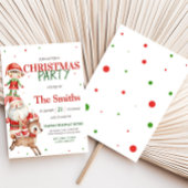 Secret Santa Reindeer Elf Kinder Weihnachts-Party Einladung