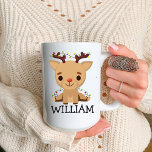 Secret Santa Reindeer Funny Christmas Kaffee Tasse<br><div class="desc">Diese Kaffee-Tasse zeichnet sich durch ein Funny niedlich Rentier Illustrationsdesign aus. Beste Personalisierte Weihnachtskaffee-Tasse für Kinder.</div>
